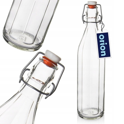 Attēls no Butelka z klipsem szklana 1 l