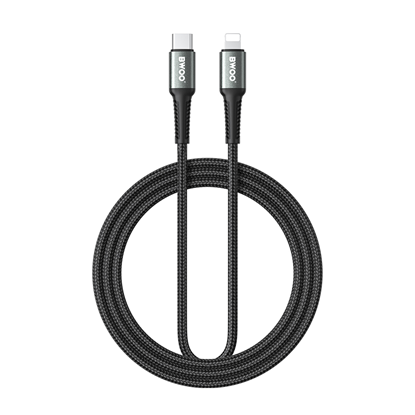 Picture of BWOO Braided Cable USB-C - Lightning 3m 30W black