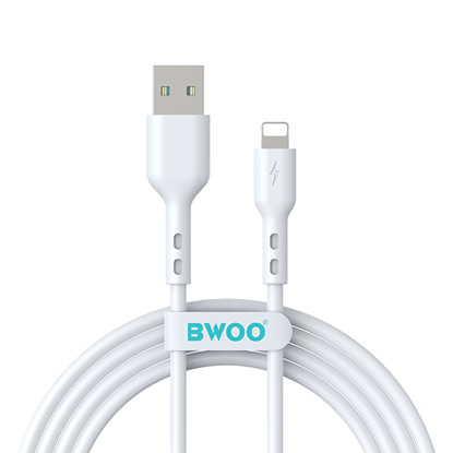 Изображение BWOO Cable USB - Lightning 2m 3A white