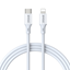 Изображение BWOO Cable USB-C - Lightning 2m 27W ABS + TPE whit