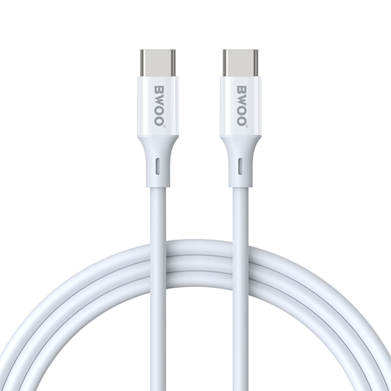 Picture of BWOO Cable USB-C - USB-C 2m 60W ABS + TPE white