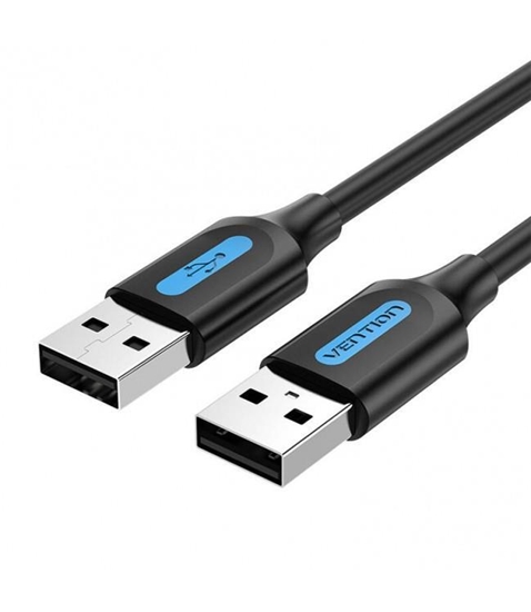 Изображение CABLE USB2.0 MALE TO MALE/1.5M BLACK COJBG VENTION