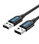 Attēls no CABLE USB2.0 MALE TO MALE/1.5M BLACK COJBG VENTION