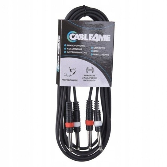 Picture of CABLE4ME 2x jack mono 6,3mm 2x jack mono 6,3mm 6m