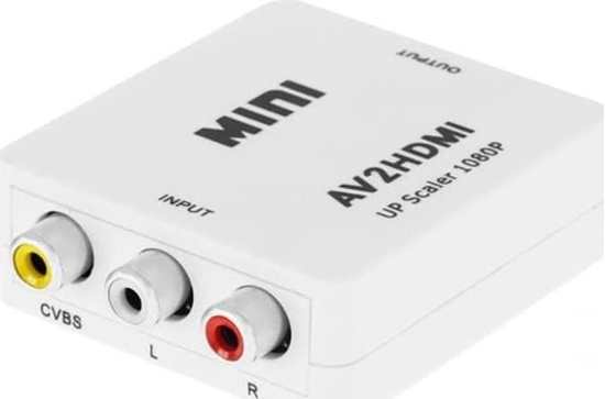 Picture of Cabletech Konwerter sygnau gniazdo AV - CHINCH CVBS + AUDIO - gniazdo HDMI