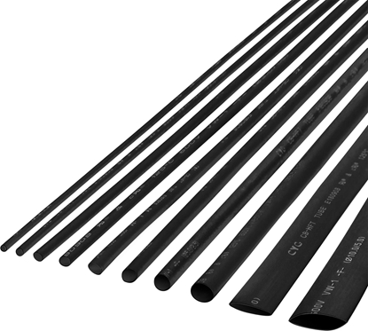 Изображение Cabletech Rurka termokurczliwa 10 mm-1 m czarna Cabletech