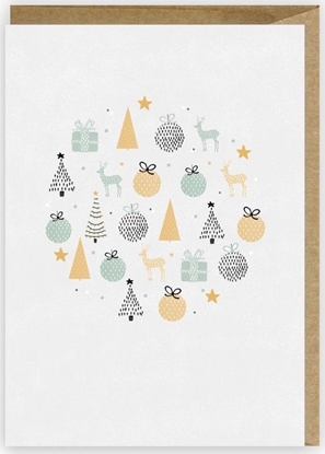 Attēls no Cardie Kartka Boe Narodzenie Bombka, eko koperta K081