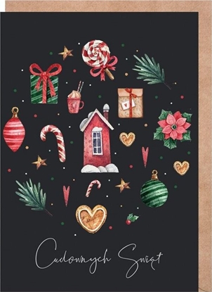 Attēls no Cardie Kartka Boe Narodzenie Bombka, eko koperta K130