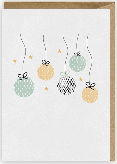 Изображение Cardie Kartka Boe Narodzenie Bombki, eko koperta K082
