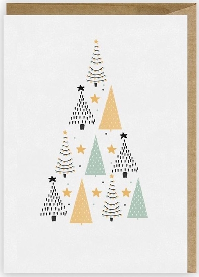 Picture of Cardie Kartka Boe Narodzenie Choinka mitowo-zota K080