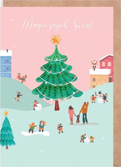 Изображение Cardie Kartka Boe Narodzenie Miasteczko, eko K135