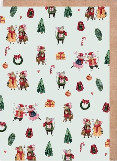 Изображение Cardie Kartka Boe Narodzenie Myszki, eko koperta K142
