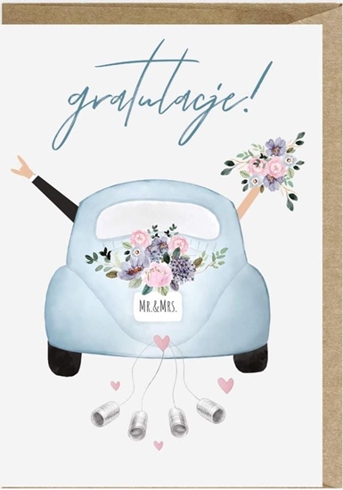 Picture of Cardie Kartka lubna, eko koperta Samochód lubny K108