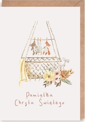 Attēls no Cardie Kartka okolicznociowa, eko koperta Chrzest K168