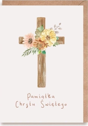 Attēls no Cardie Kartka okolicznociowa, eko koperta Chrzest K169