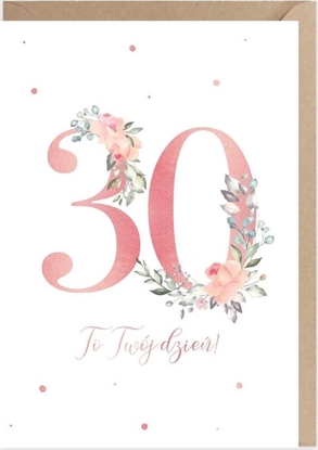 Attēls no Cardie Kartka urodzinowa 30, eko koperta K099