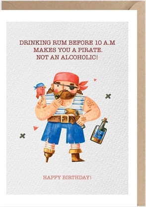 Attēls no Cardie Kartka urodzinowa Pirat, eko koperta K100