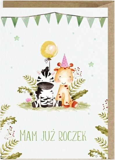 Picture of Cardie Kartka urodzinowa Roczek Safari K115