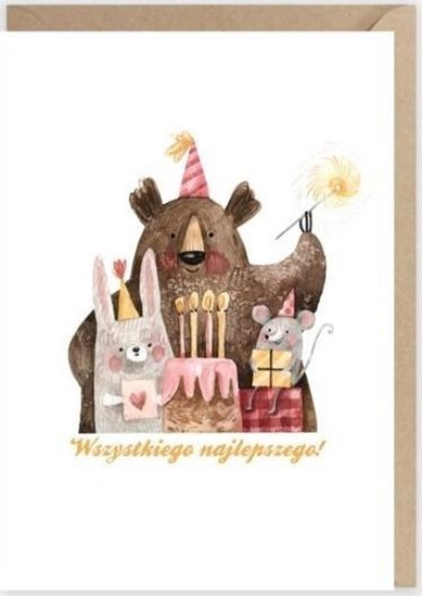 Picture of Cardie Kartka urodzinowa Wszystkiego najlepszego! K011