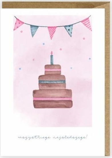 Picture of Cardie Kartka urodzinowa, eko koperta K019