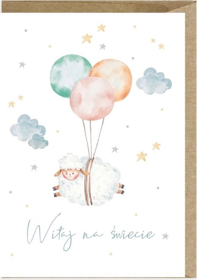 Picture of Cardie Kartka z okazji narodzin Owieczka K118