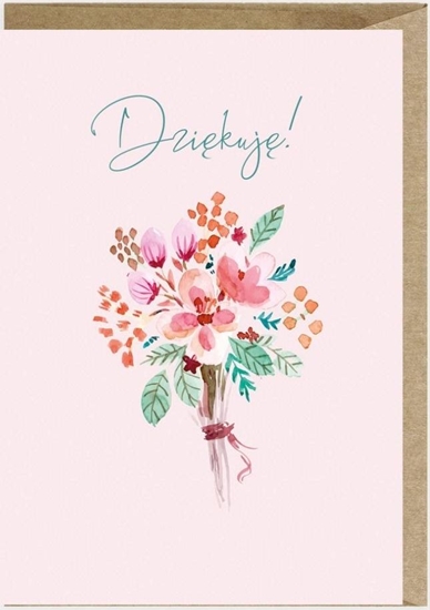 Picture of Cardie Kartka z podzikowaniem Kwiaty K112