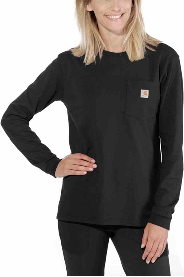 Изображение Carhartt Koszulka Carhartt WK126 Workwear Pocket L/S Black