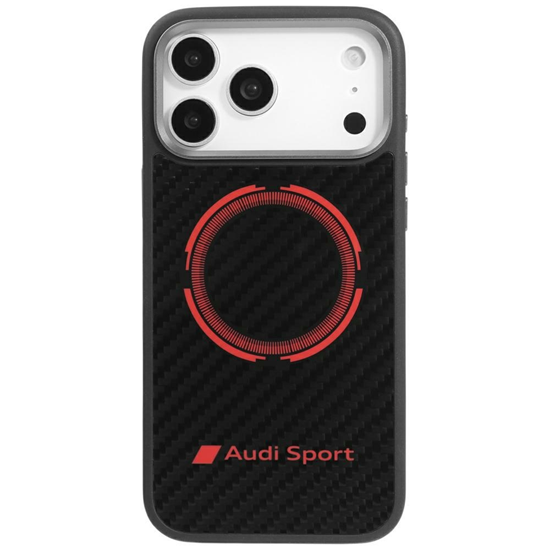 Изображение Case Audi RSQ Carbon Fiber Sport Red Circle MagSaf