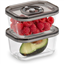 Attēls no Caso  Glass Vacuum Containers with Plastic Lid (2 pcs)  VacuBoxx Eco-Duo S  Transparent 4038437011753