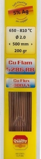 Picture of Castolin LUT TWARDY CU FLAM RB 5286 CUP 5% AG - 500*2MM 200G (1 SZT)