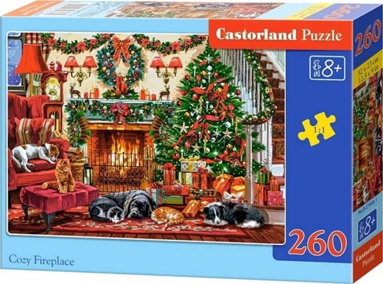 Picture of Castorland Puzzle witeczne Cozy Fireplace 260 elementów
