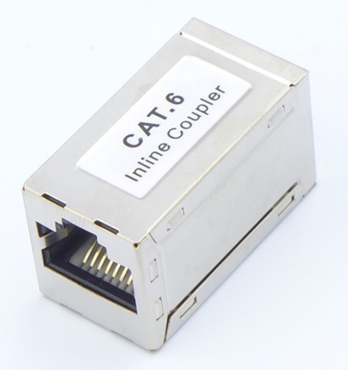 Attēls no CAT6 CAT5E Ekranēts inline savienotājs-adapteris | 2xRJ45 | STP | FTP