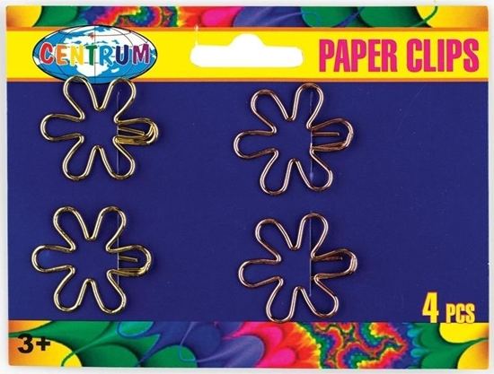 Picture of Centrum Spinacze biurowe Flower 25x29mm 4szt (379806)