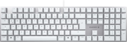 Attēls no Cherry KC 200 MX tastatūra Universāls USB QWERTZ Vācu Sudrabs, Balts
