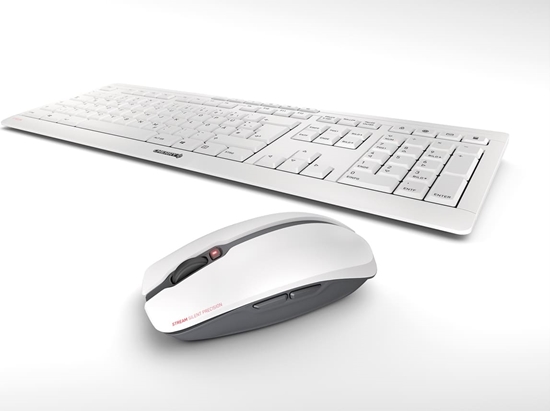 Picture of Cherry Stream Desktop tastatūra Pele iekļauta Birojs RF Bezvadu QWERTZ Vācu Balts