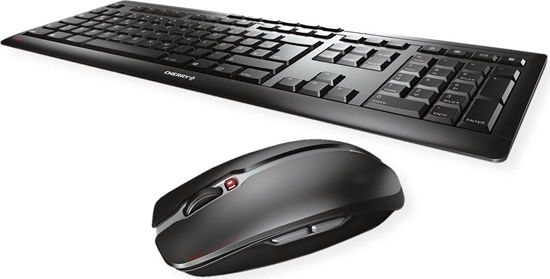 Picture of Cherry Stream Desktop tastatūra Pele iekļauta Birojs RF Bezvadu QWERTZ Vācu Melns