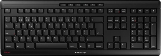 Изображение Klawiatura Cherry CHERRY STREAM KEYBOARD WIRELESS klawiatura Uniwersalne RF Wireless QWERTY portugalski Czarny