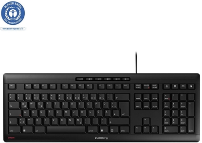 Attēls no CHERRY STREAM klawiatura Dom/Biuro USB QWERTY Portugalski Czarny, Szary