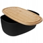 Picture of CHLEBAK STALOWY MAY Z DESK DO KROJENIA PIECZYWA OWALNY CZARNY BRUNBESTE BB-2768