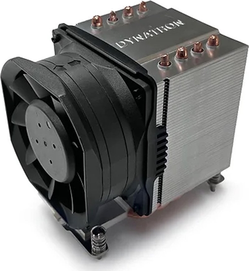 Picture of Chodzenie CPU Dynatron DYNATRON A56 AMD AM4 AM5 Kuehler 3U mit Heat Pipes in Kontakt mit CPU Kuehlrippen aus Aluminium Aktiv mit PWM und bis zu 170W TDP