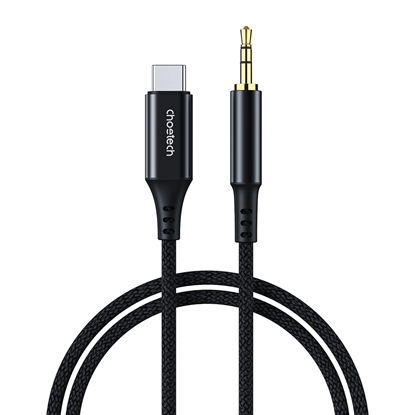 Picture of Choetech Choetech AUX006 USB-C / mini jack 3.5mm cable 1 m - black