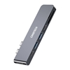 Picture of Choetech Docking Station Choetech HUB-M14 for Macbook Pro, 7-in-2 USB-C, Thunderbolt 3 (silver)