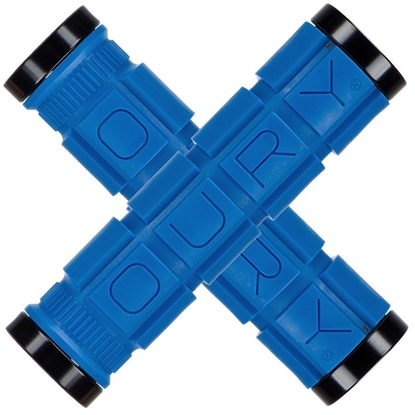 Attēls no Chwyty kierownicy LIZARDSKINS Dual-Clamp Lock-On OURY - Blue