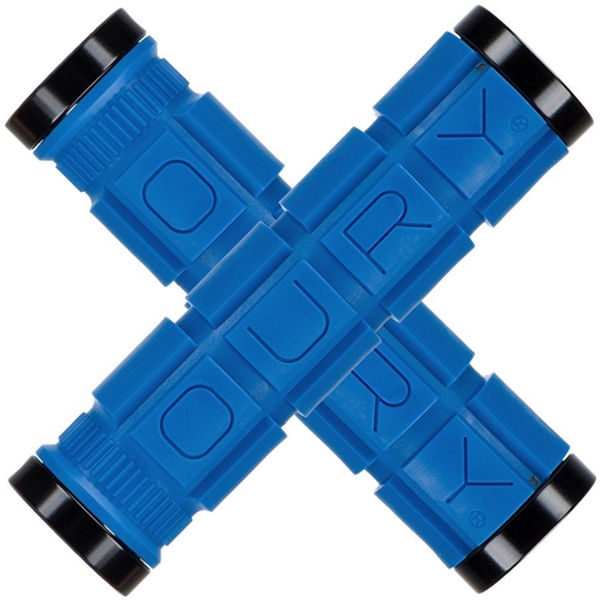 Picture of Chwyty kierownicy LIZARDSKINS Dual-Clamp Lock-On OURY - Blue