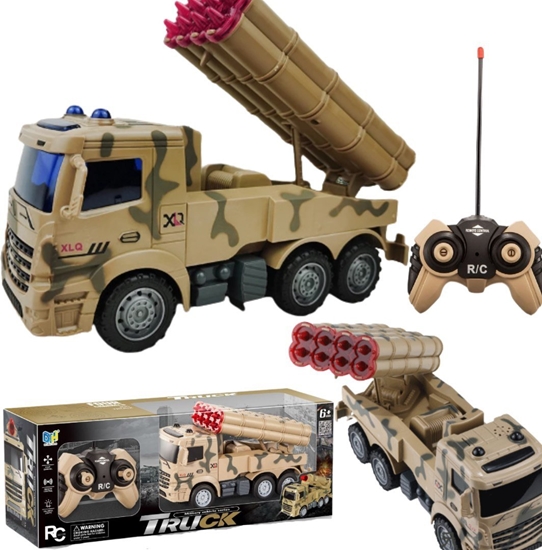 Picture of CIARÓWKA POJAZD WOJSKOWY ZDALNIE STEROWANY WYRZUTNIA RAKIETOWA DWIK LED