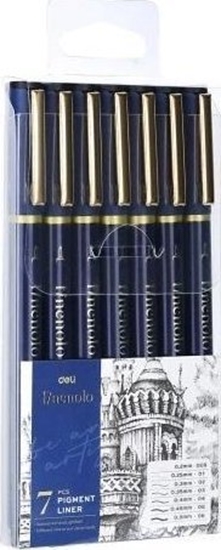 Изображение Cienkopis krelarski 7szt róne gruboci DELI