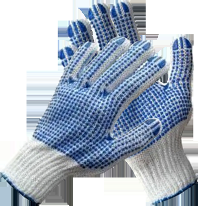 Изображение Cimdi adīti ar PVH punktējumu (divpus.) 10.izm