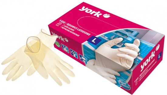 Picture of Cimdi Lateksa ar pūderi 100gb L York