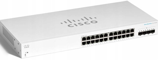 Picture of Cisco CBS220-24T-4X-EU-RF cza sieciowe Zarzdzany L2 Gigabit Ethernet (10/100/1000) Biay