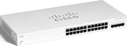 Picture of Cisco Cisco switch CBS220-24T-4G, 24xGbE RJ45, 4xSFP, fanless - REFRESH
